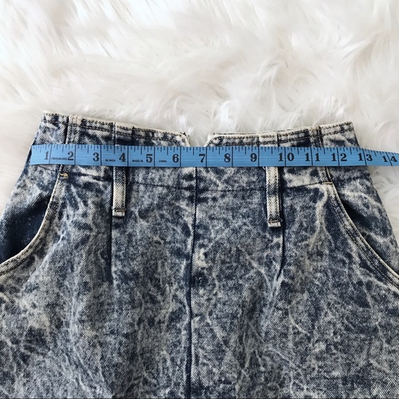 Vintage Blue Denim Pencil Skirt - Picture 3 of 8